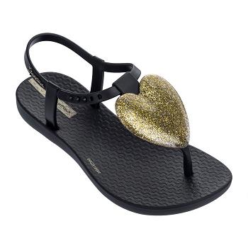 Ipanema Love Sandaler Barn Svarta Guld Sverige NJ3260754